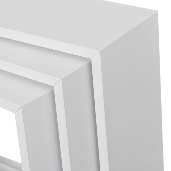 Бели рафтове в комплект от 3 броя - Casa Selección-image-1