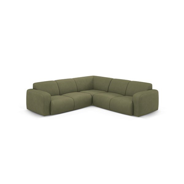 Светлозелен ъглов диван (променлив/L форма) Molino – Micadoni Home-image-1