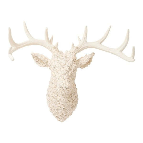 Bílá dekorace Kare Design Deco Antler Deer White