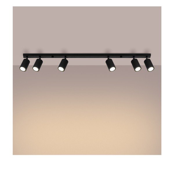 Черен прожектор 6,5x117 cm Gleam – Sollux-image-2