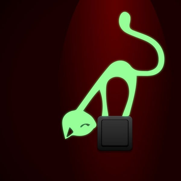 Светещ стикер Сладка котка - Ambiance-image-2