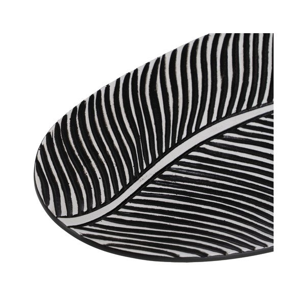 Декоративен поднос от полиресин 16x37 cm B&W – Ixia-image-3