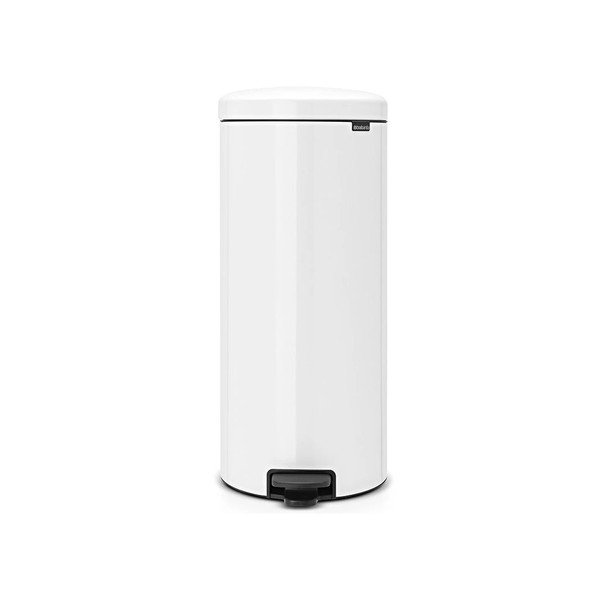 Бяло стоманено кошче за боклук с педал 30 l NewIcon – Brabantia
