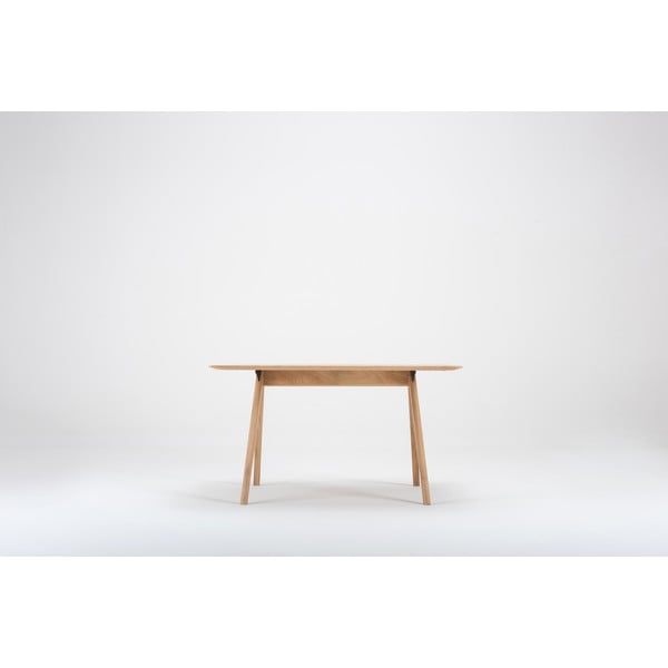 Маса за хранене от дъбова дървесина , 140 x 90 cm Ava - Gazzda-image-3