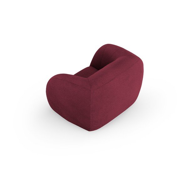 Кресло в цвят бордо, изработено от плат букле Essen - Cosmopolitan Design-image-3