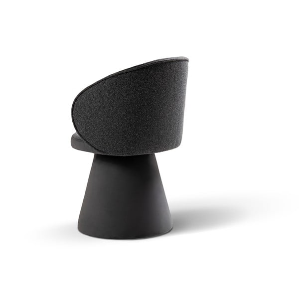 Тъмносиво кадифено кресло Inez – Micadoni -image-4