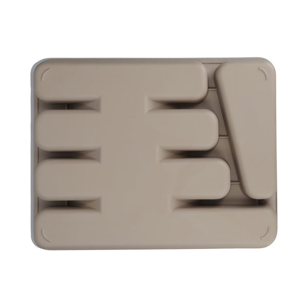 Бежов бамбуков органайзер за прибори за хранене Natural Elements - Kitchen Craft-image-2