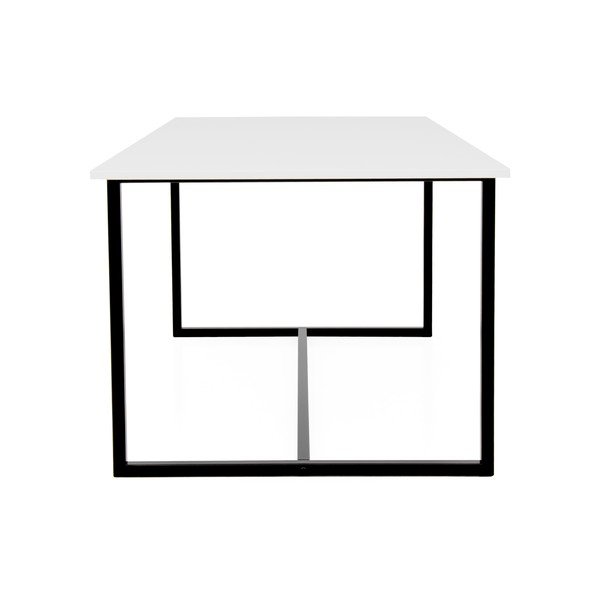 Бяла маса за хранене с черна метална основа Mello - Tenzo-image-2