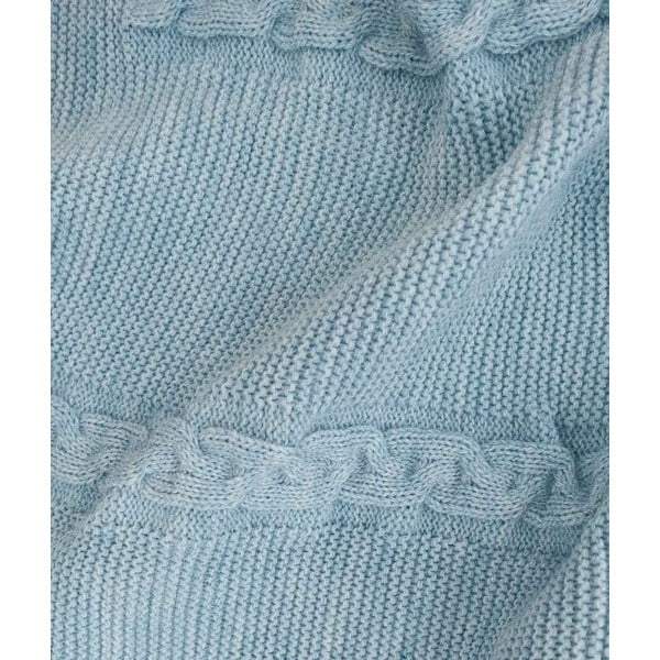 Синьо  покривало за легло 200x220 cm Trenza – Oyo Concept-image-1