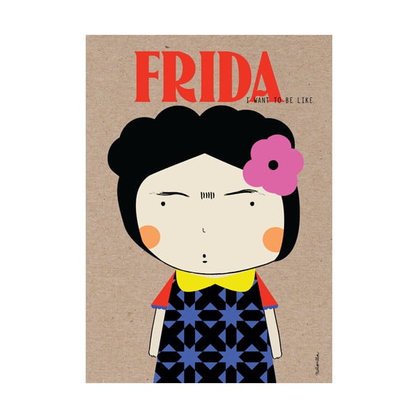 Plakát NiñaSilla Frida, 21 x 42 cm