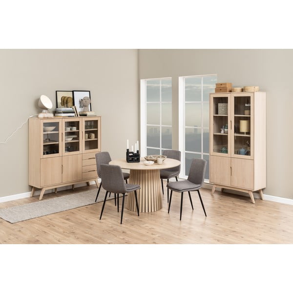 Сив трапезен стол Becca - Actona-image-2