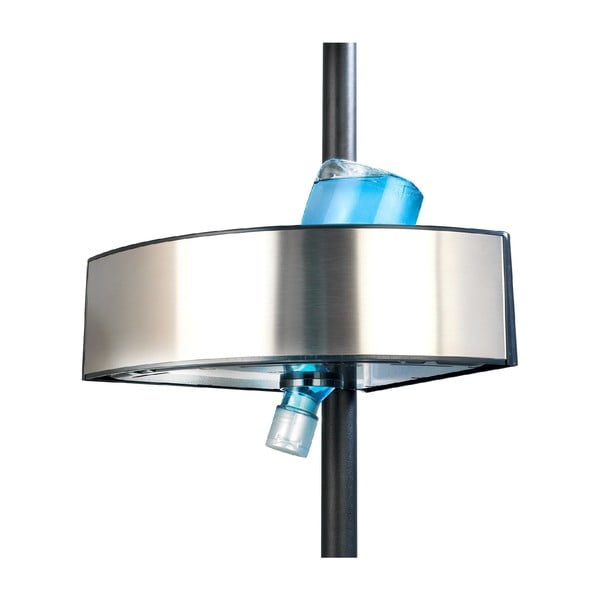 Телескопичен ъглов рафт за душ Prea Silver/Black, 27 x 20 cm - Wenko-image-1