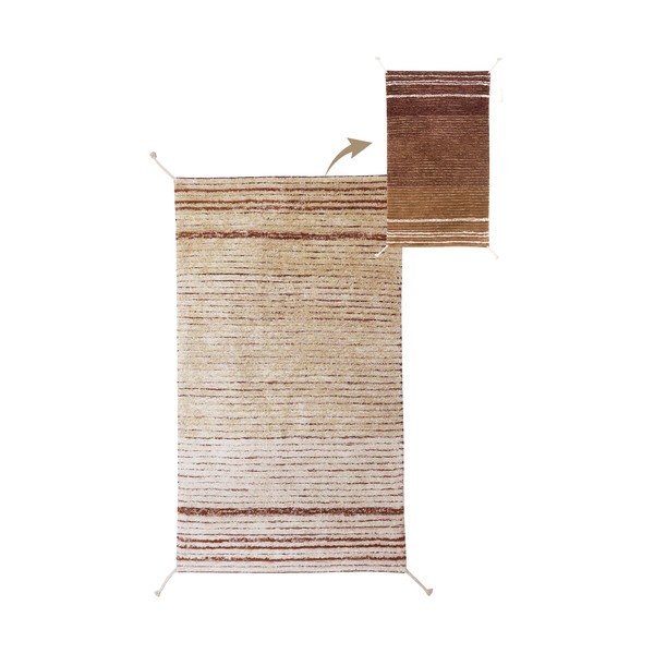 Памучен килим в тухлен цвят 80x140 cm Twin Toffee – Lorena Canals-image-3