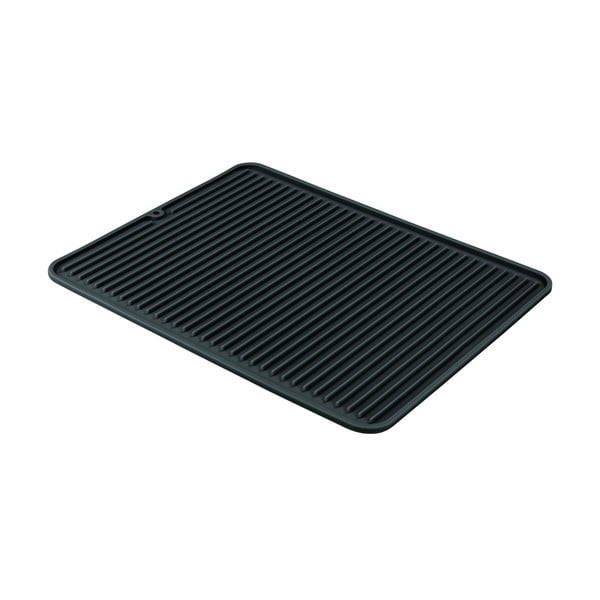 Черна кухненска поставка за оттичане, 32 x 41 cm Lineo - iDesign