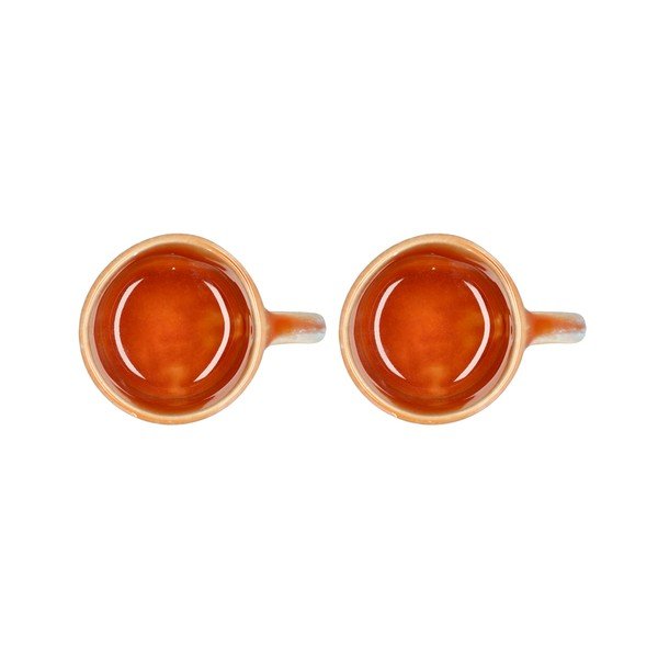 Оранжеви чаши за еспресо от керамика в комплект от 2 чаши от 80 ml Styles - Villa Collection-image-2