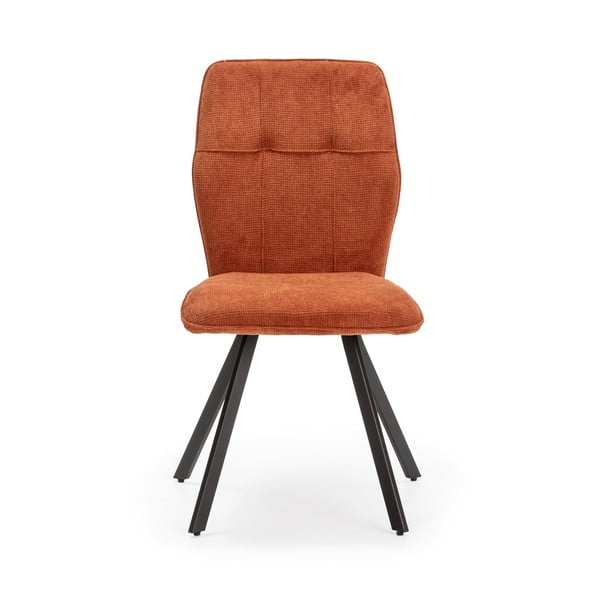 Оранжеви трапезни столове в комплект от 4 Mery - Marckeric