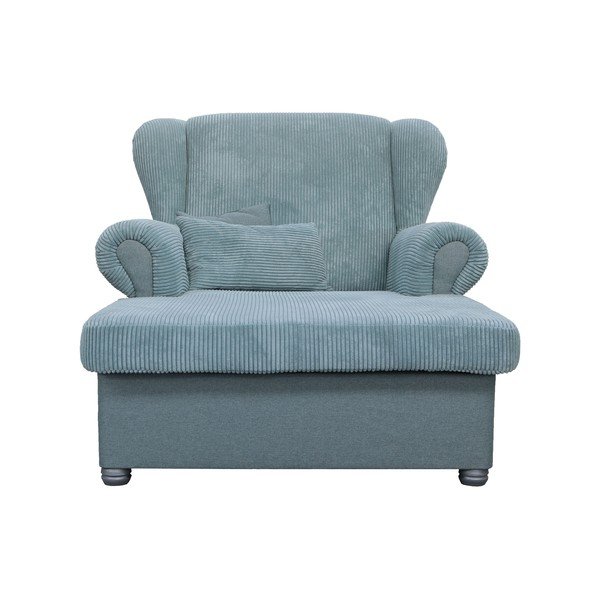 Сиво-син шезлонг от рипсено кадифе Lord – Ropez-image-1