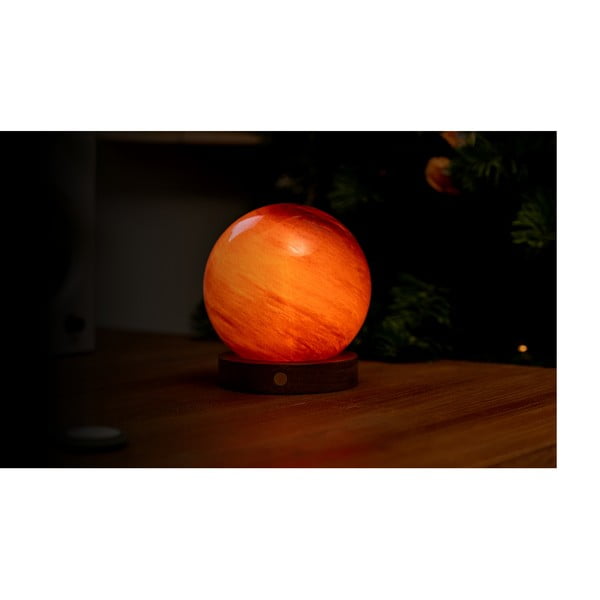 Тъмнокафява светлинна декорация с USB ø 12 cm Sand Storm – Gingko-image-1