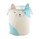 Бяла текстилна детска кошница за играчки ø 40x48 cm Mimo Cat Face – Premier Housewares