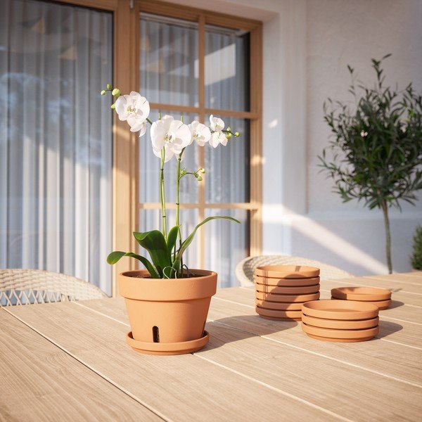 Теракотена чинийка за под саксия ø 17 cm – Artevasi-image-1