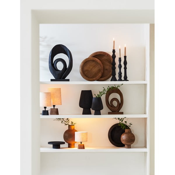 Дървена статуя Randa - Light & Living-image-1