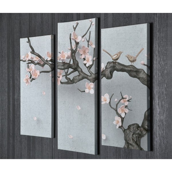 Картини в комплект от 3 бр. Sakura - Wallity-image-4