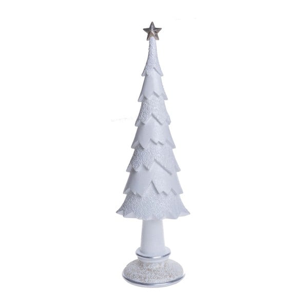 Bílá dekorativní soška Ewax Xmas Tree, 50 cm