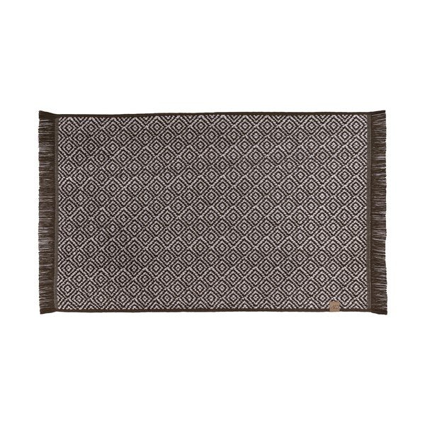 Тъмнокафяв текстилен килим за баня 50x80 cm Morocco – Mette Ditmer Denmark