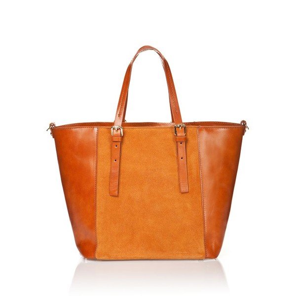 Kožená kabelka Luna, oranžová-image-2