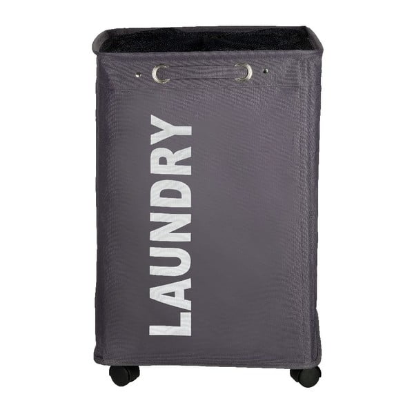 Сив кош за пране Quadro, 79,2 л - Wenko-image-3