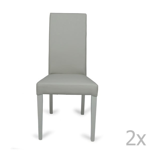 Sada 2 šedých židlí Global Trade Lucy