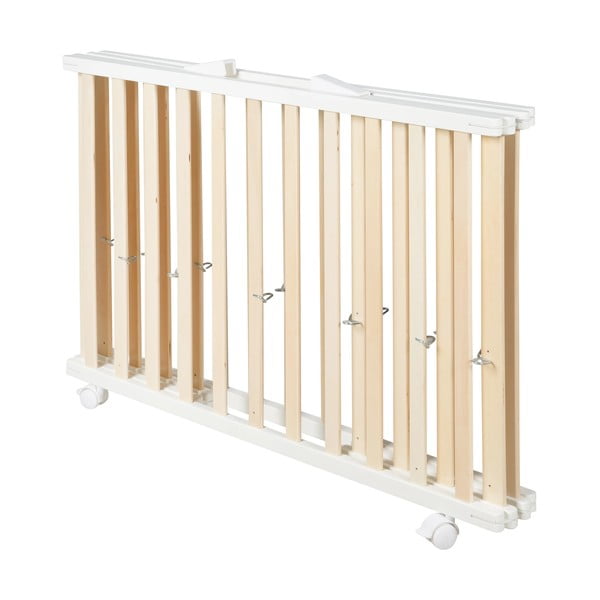 Кошара за игра в бял и естествен цвят 100x75 cm - Roba-image-2