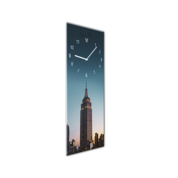 Стенни часовници Glassclock Manhattan, 20 x 60 cm - Styler