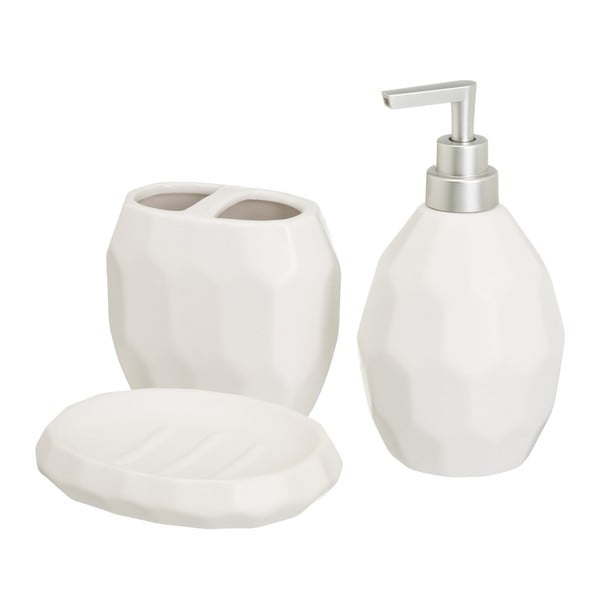Бял керамичен комплект аксесоари за баня – Casa Selección