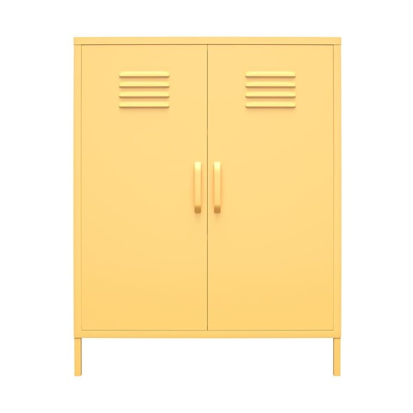 Жълт метален шкаф , 80 x 102 cm Cache - Novogratz