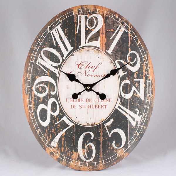 Dřevěné hodiny Vintage