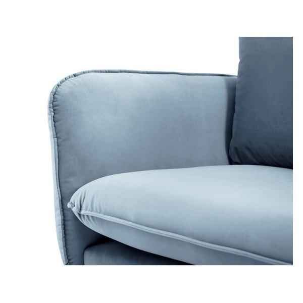 Светлосин кадифен диван , 230 см Vienna - Cosmopolitan Design-image-4