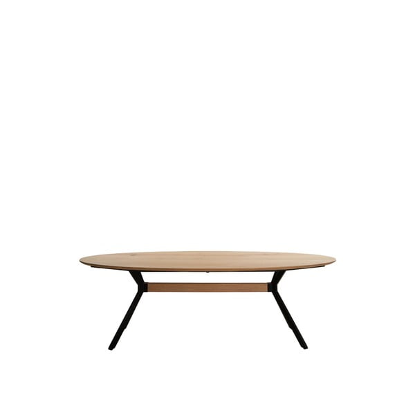 Трапезна маса с дъбов плот в естествен цвят 100x240 cm Nori - Light & Living