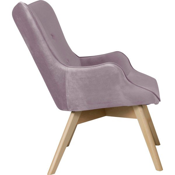 Кадифено кресло лавандула Niko – Ropez-image-3