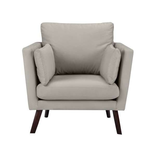 Světle šedé křeslo Mazzini Sofas Elena