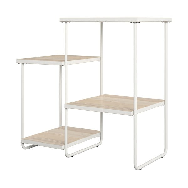 Бяло-в естествен цвят конзолна маса с ясенов плот 35x67 cm Dante – Støraa-image-4