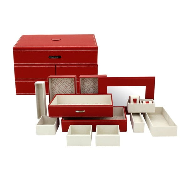 Šperkovnice Module Red, 30x21x18 cm