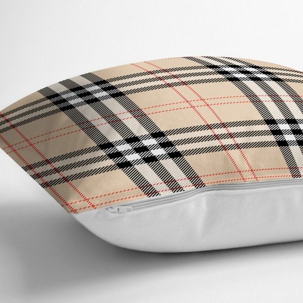 Бежова декоративна калъфка за възглавница Фланела, 45 x 45 cm - Minimalist Cushion Covers-image-1