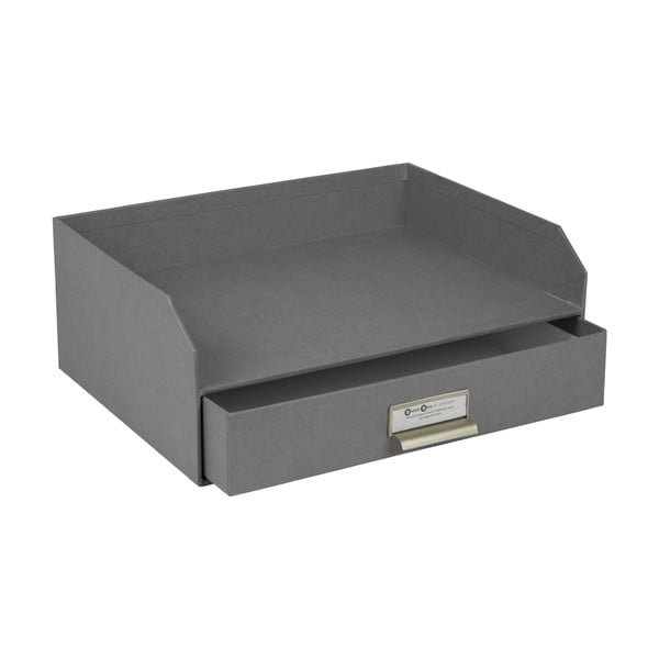 Картонен органайзер за докумнети с чекмедже Walter – Bigso Box of Sweden-image-3