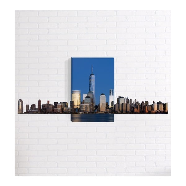3D картина за стена New York Skyline, 40 x 60 cm - Mosticx