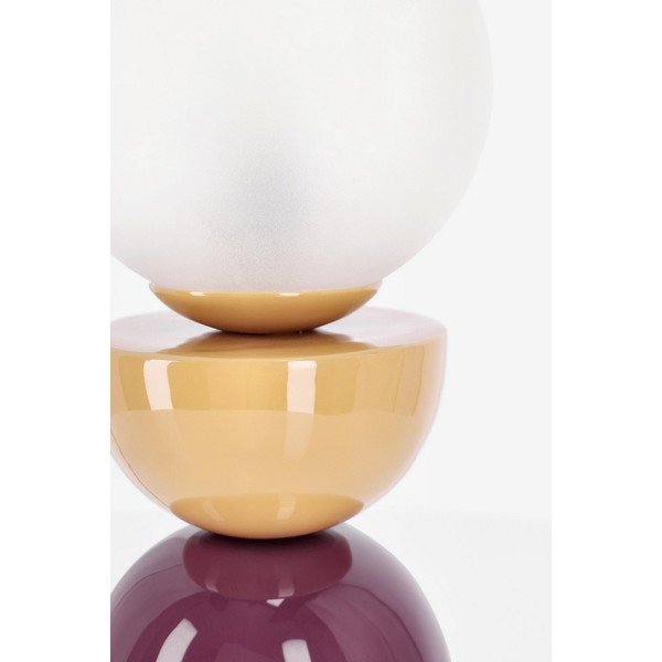 Метална настолна лампа със стъклен абажур (височина 33 cm) Malton – Bizzotto-image-3