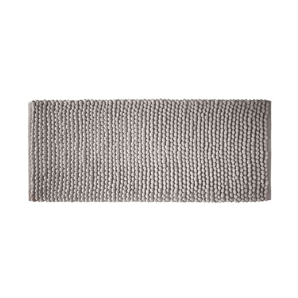 Сив килим за баня 50x120 cm Aspen Bobble – Bianca