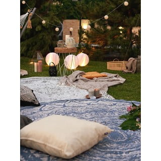 Синьо-кремав килим на открито , ø 140 cm Siruma - NORTHRUGS