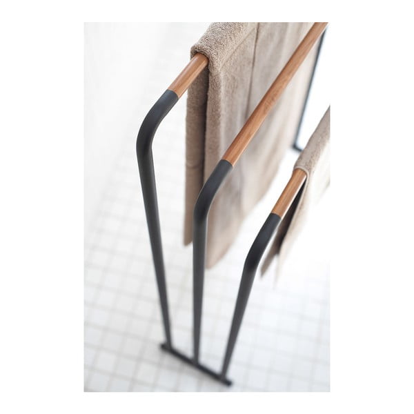 Черна стойка за кърпи Plane - YAMAZAKI-image-1