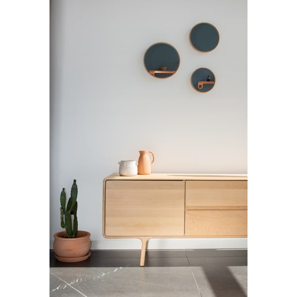 ТВ скрин от масивна дъбова дървесина Естествено Fawn - Gazzda-image-3